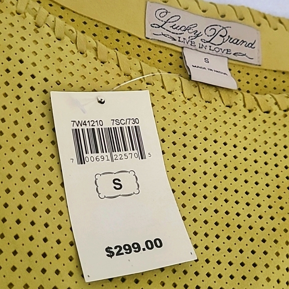 Lucky Brand perforated leather top - Picture 2 of 4